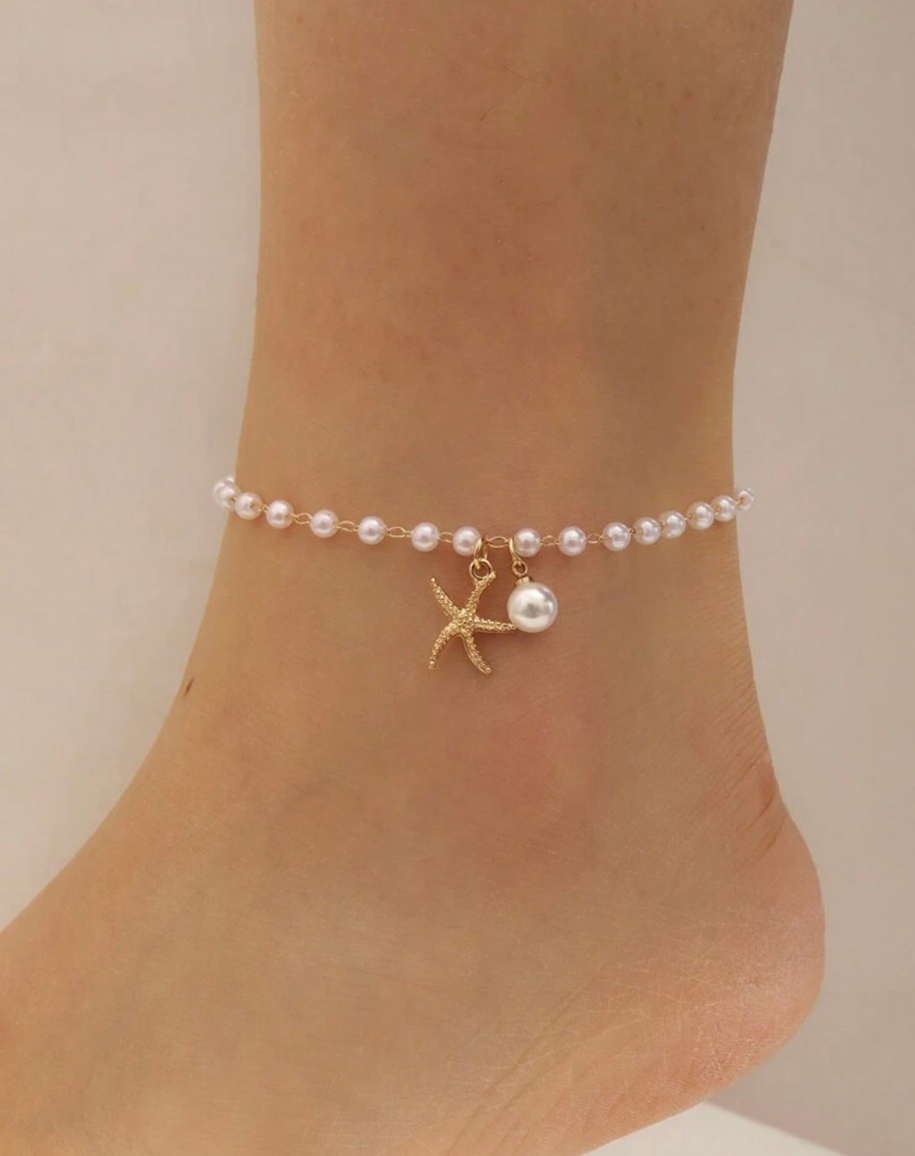 Pearl ankle bracelet