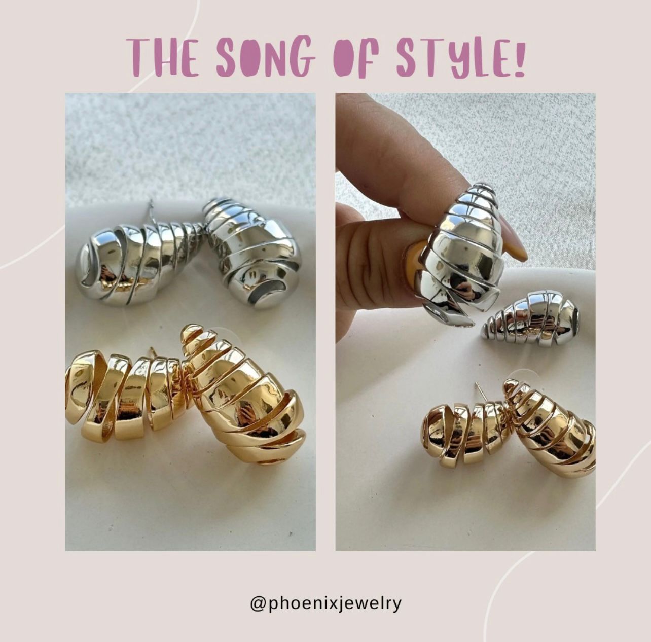 Sea song Silver Earrings