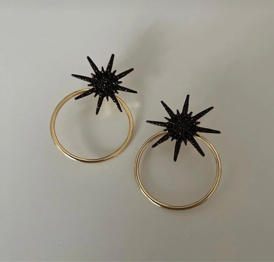 Black Luna earrings