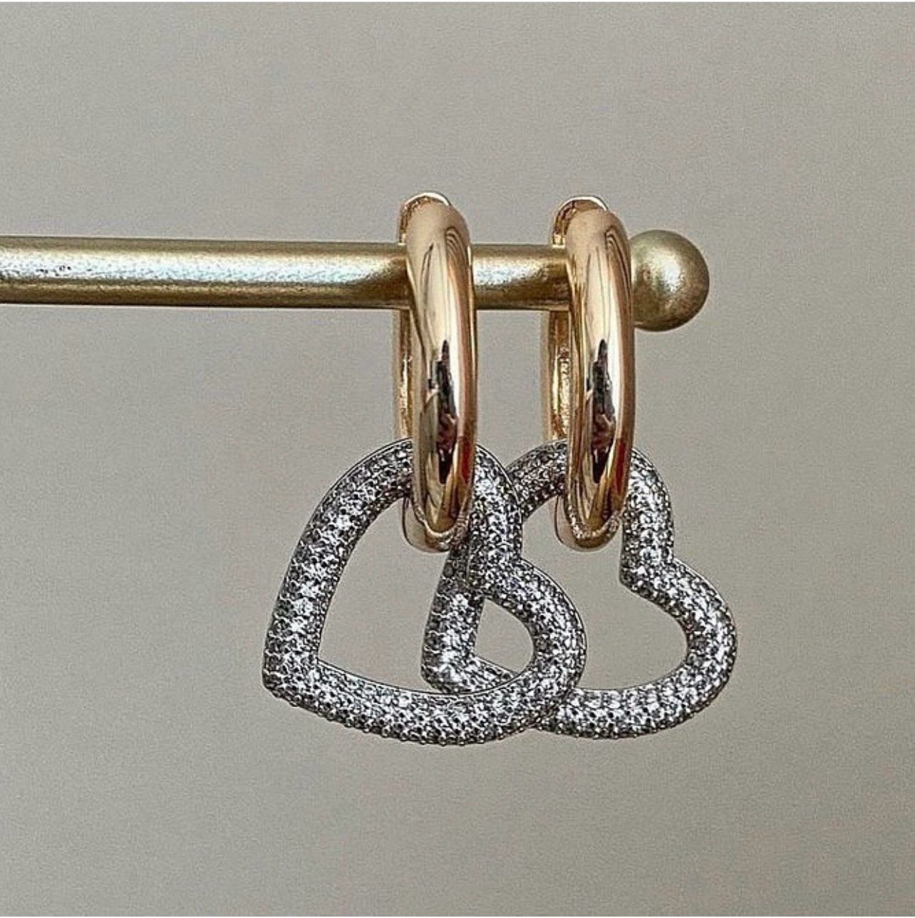 Heart Shaped Loop Earrings – Phoenix Jewelry