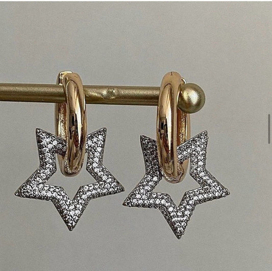 Star Shape Loop Earring