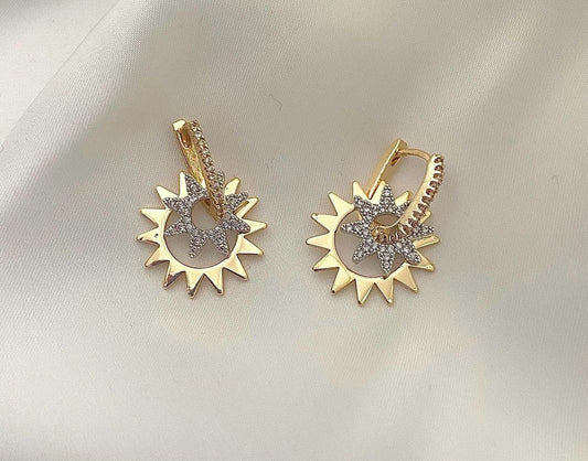 Sun Shaped Earrings