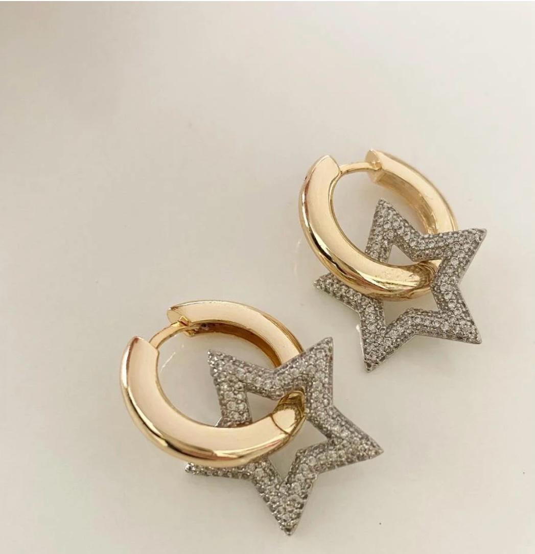 Star Shape Loop Earring