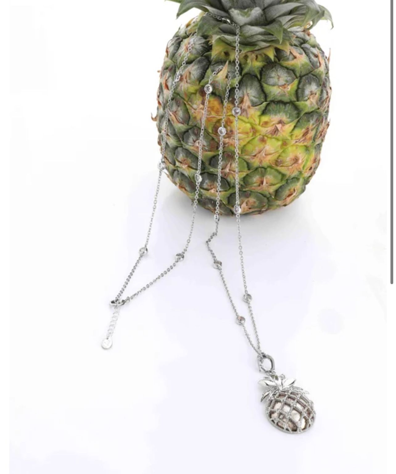 Silver Pineapple Necklace