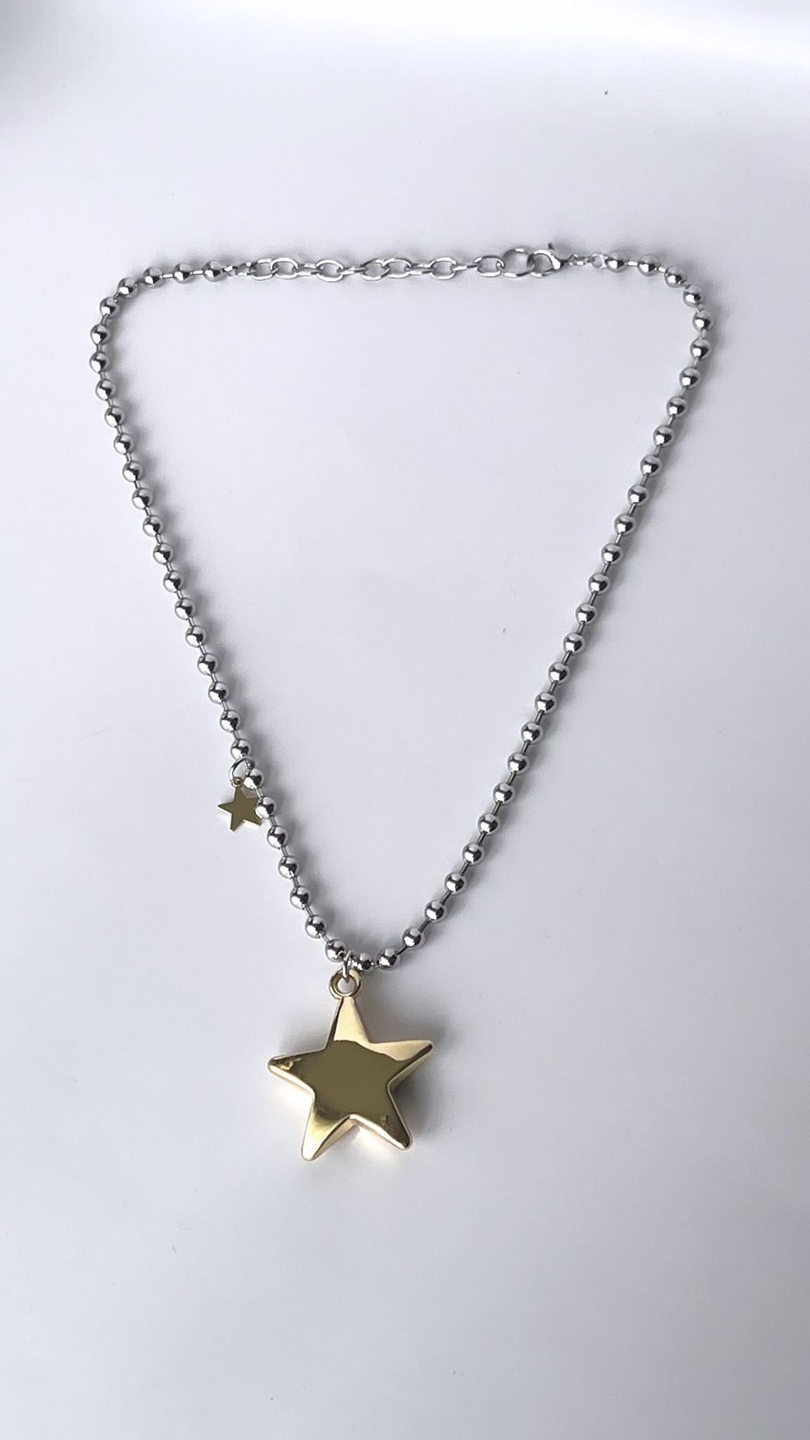 Starlight silver chain necklace