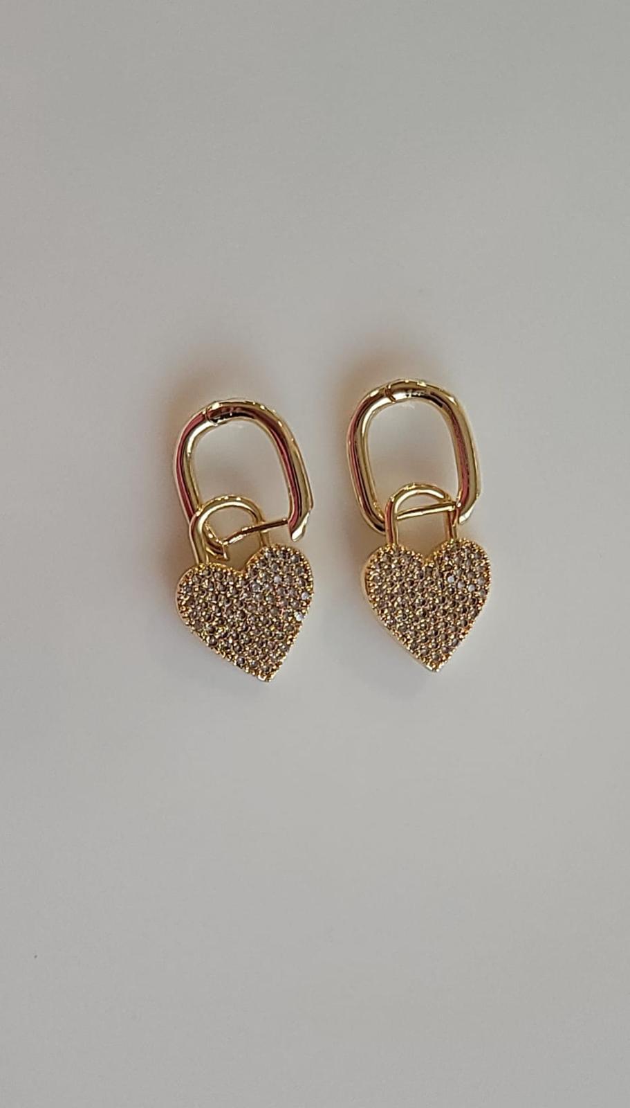 Twinkle Love Gold Earrings